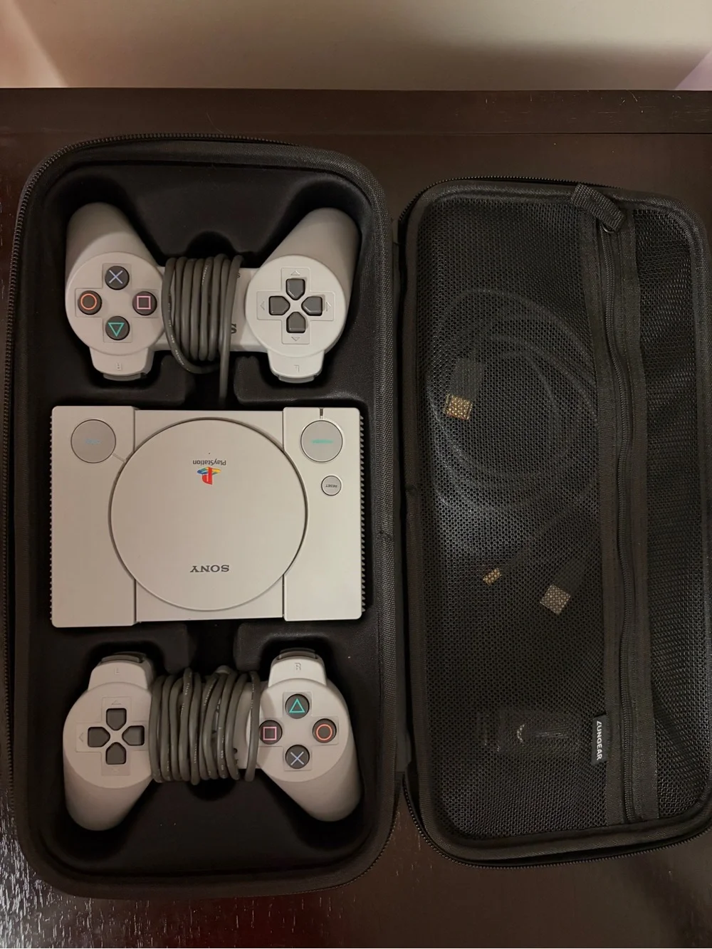 Sony PlayStation Classic Console in White with Two Wired Controllers
